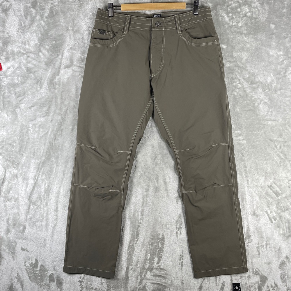 Kuhl Pants Mens 34x30 Brown Hiking Outdoor Casual Fishing Stretch Performance